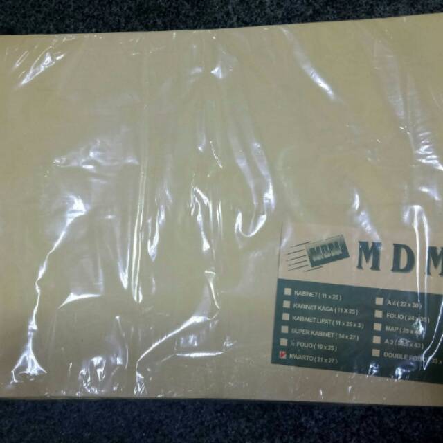 

Amplop coklat polos kuarto MDM
