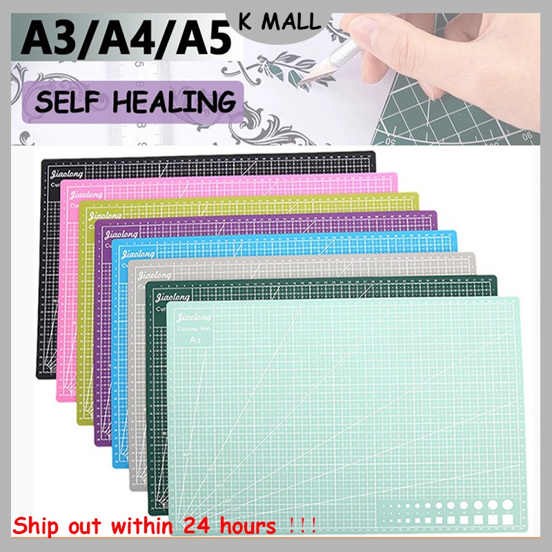 

Kmall A3/A4 PVC Cutting Mat Double-sided Cutting Pad Board DIY Tool Cutting Board-Papan Alas Potong