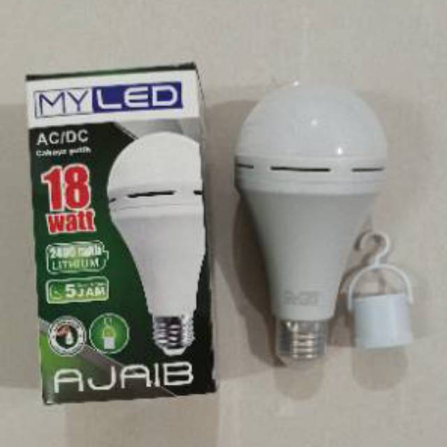 MYLED Lampu LED Emergency AC/DC 18W