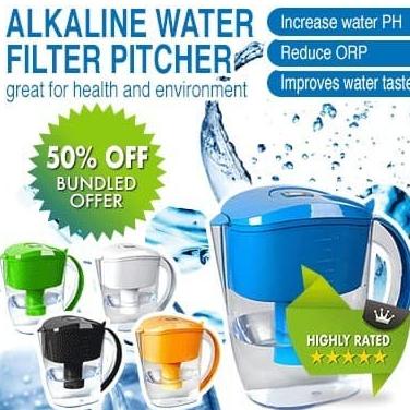 Filter/Teko/Pitcher Alkaline Latioxidant Water ORI / WellBlue