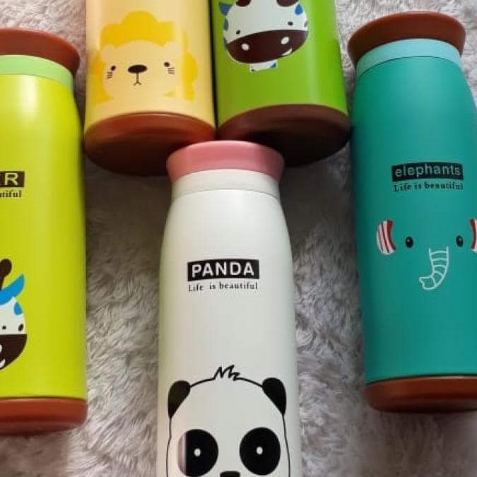 Stainless tumbler animal / botol minum thermos karakter termos