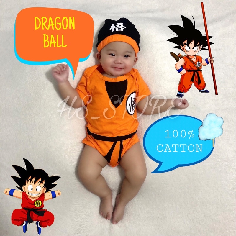 HARGA GROSIR ! DRAGONBALL GOKU BABY / BAJU BAYI / BAJU BABY / JUMPER BAYI / KOSTUM BAYI TERMURAH !