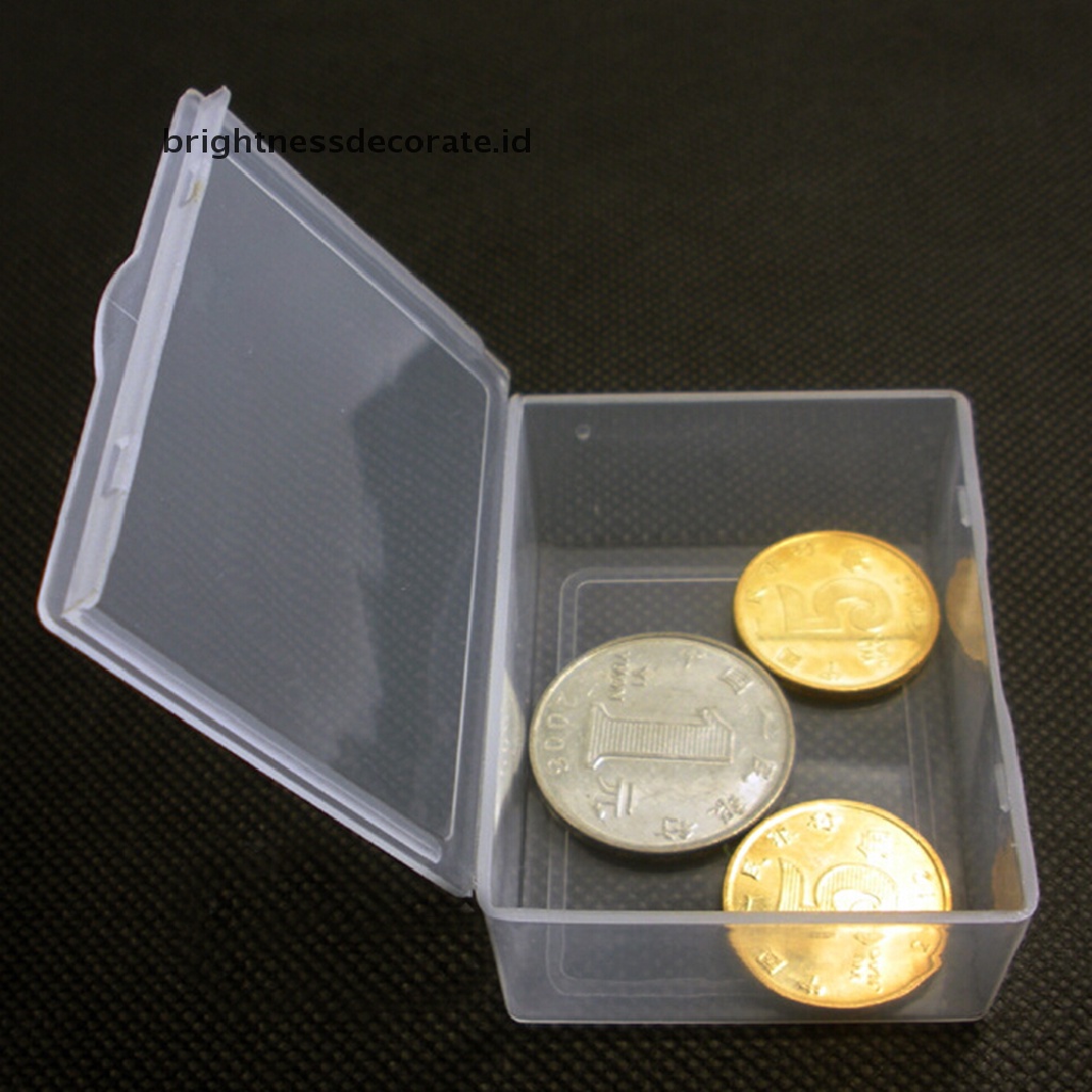 [birth] 5pcs Transparent Plastic Storage Box clear  rectangle Multipurpose display box [ID]