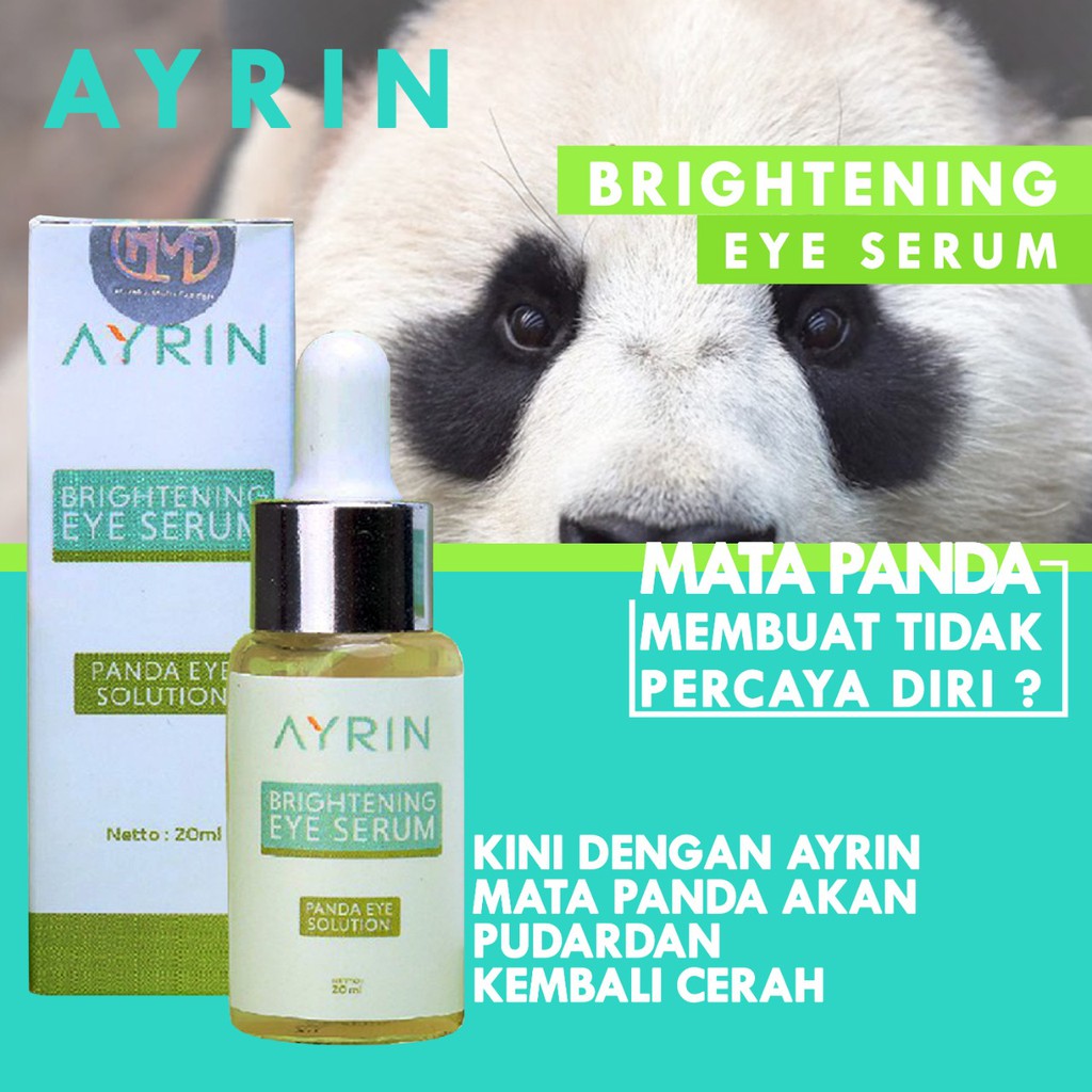 AYRIN Brightening Eye Serum PENGHILANG MATA PANDA, Kantung Mata &amp; Kerutan Mata