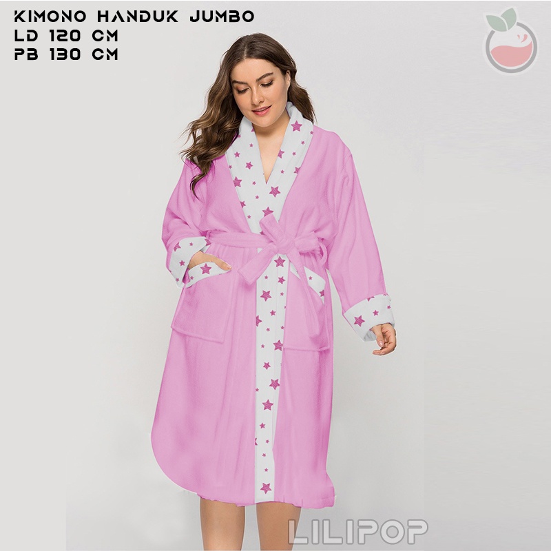 Lilipop Baju Handuk Kimono Jumbo XXL Wanita Dewasa Original Murah All size