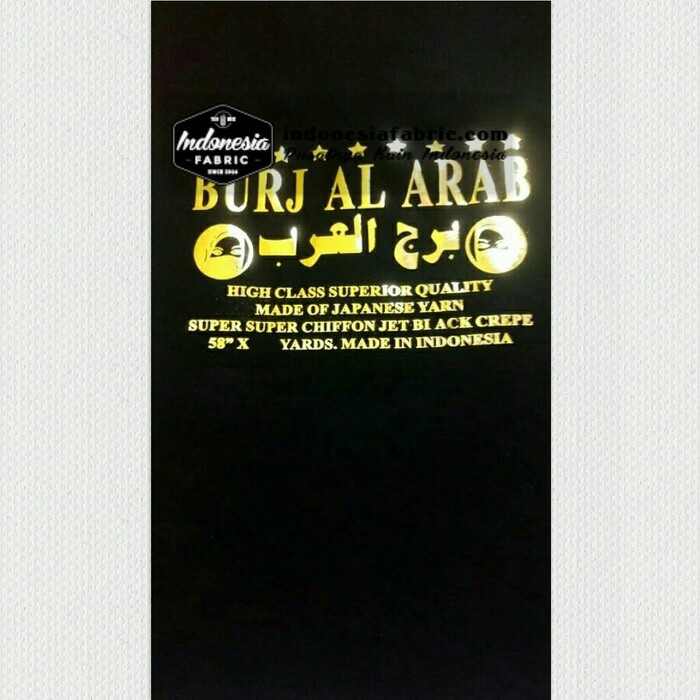 Toko Kain Grosir Kain Niqab Kain Jetblack Sifon Burj Al Arab roll