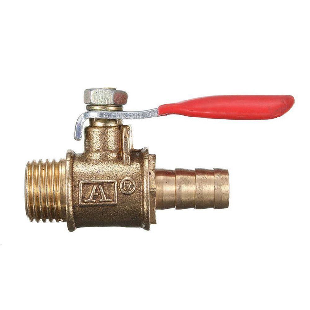 [Elegan] 1/4 ''Ball Valve Kuningan Gagang Merah Untuk Sistem Irigasi Male Thread Motorized Ball Valve