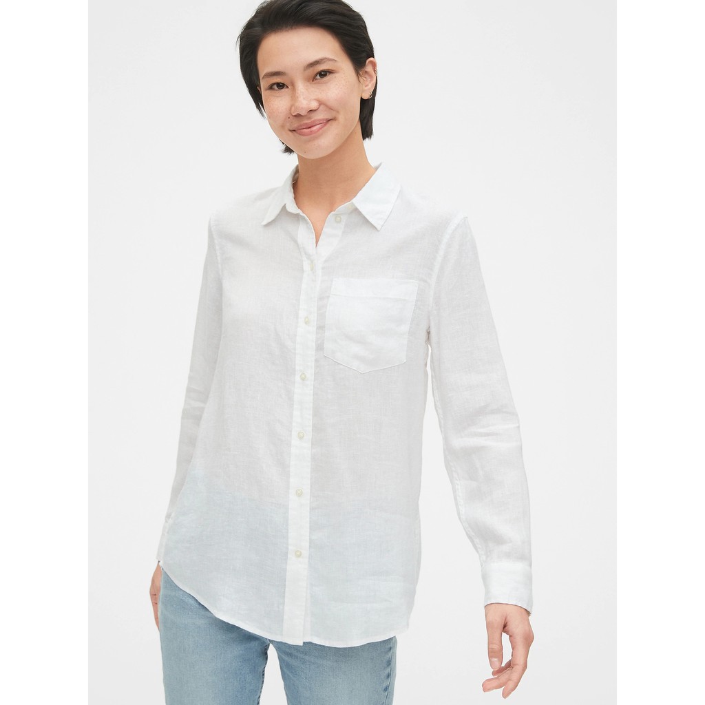 Kemeja Wanita GAP / GAP Boyfriend Linen Shirt / Kemeja Wanita Murah / Kemeja Wanita Branded