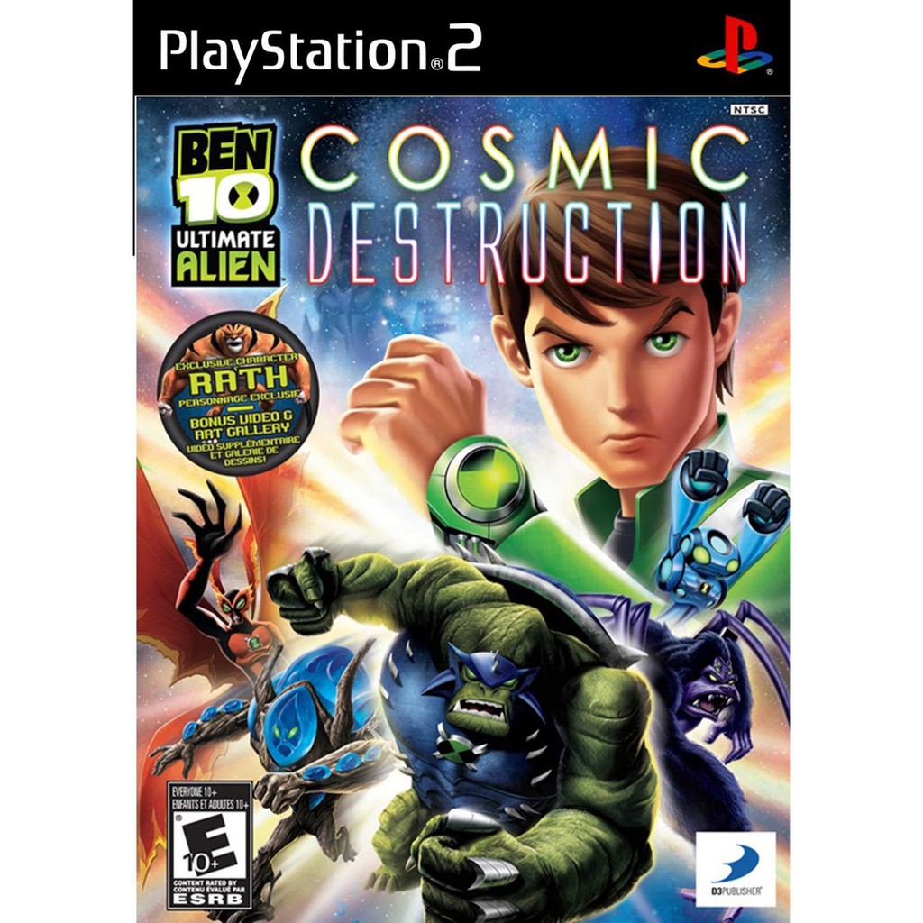 DVD Kaset Game PS2 Ben 10 Ultimate Alien Cosmic Destruction