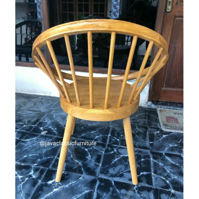 KURSI TERAS JARI JARI PARABOLA UNIK BAHAN KAYU JATI FINISHING NATURAL FURNITURE JEPARA-1