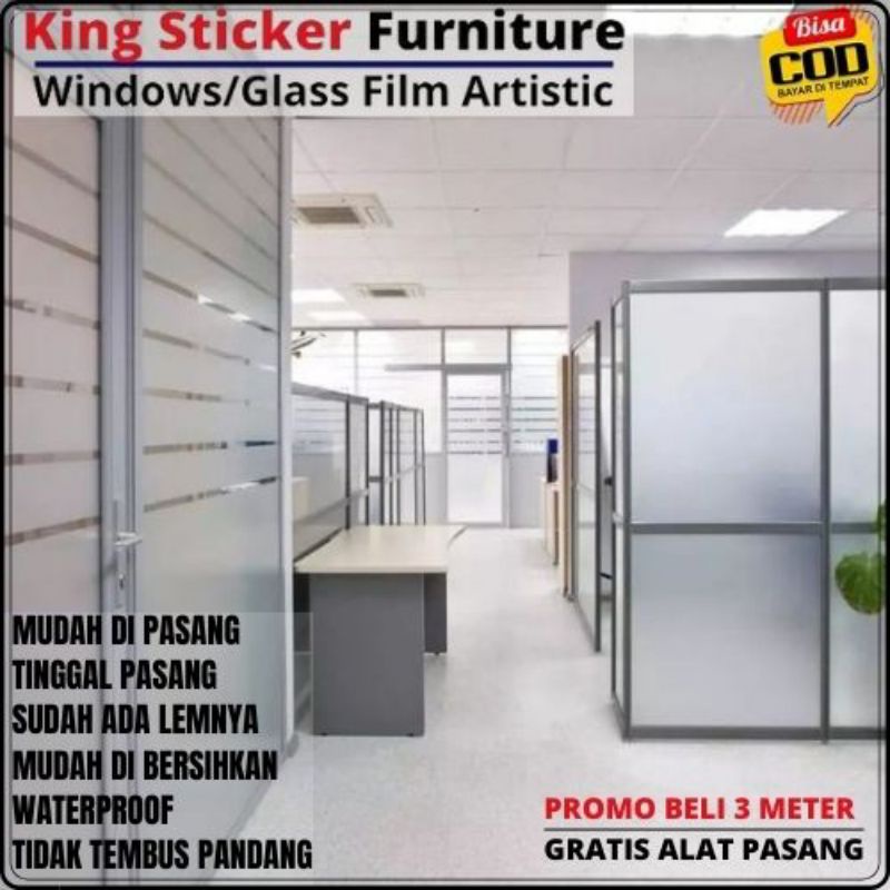 Jual Stiker Kaca Wallpaper Sticker Kaca Sanblast Polos Buram Sticker