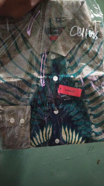 Kemeja Batik Pria Slim Fit Lengan Panjan Batik Pria Solo Original Colindion Cbl1093