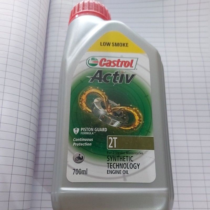OLI SAMPING CASTROL ACTIV 2T LOW SMOKE 700ML (DIJAMIN ASLI)