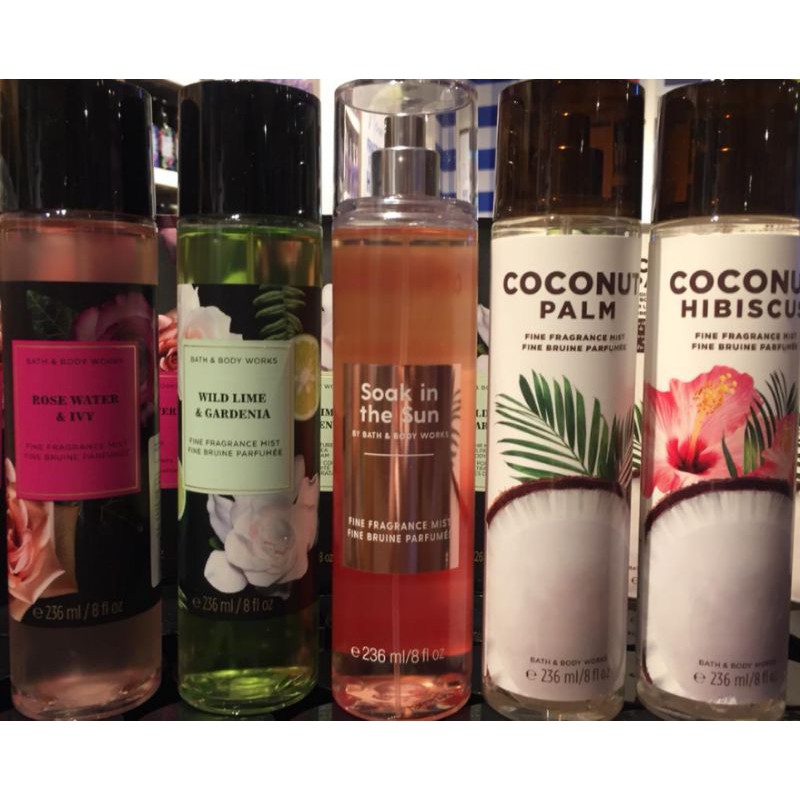 SALE !! Fragrance Mist Bath and Body Works 236mL