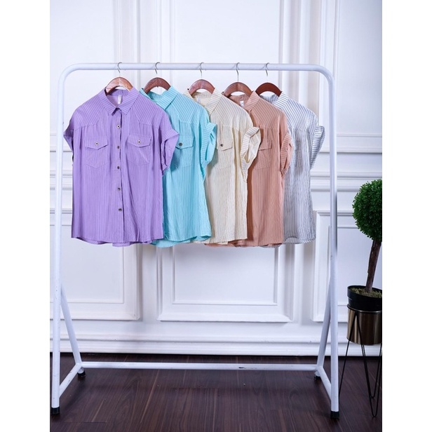 KEMEJA SALUR TANGAN PENDEK PREMIUM BANGKOK BKK