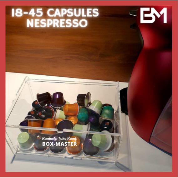 Acrylic Organizer Mesin Kopi Espresso Mesin Espresso Machine Nescafe Dolce Gusto Nespresso Capsule D
