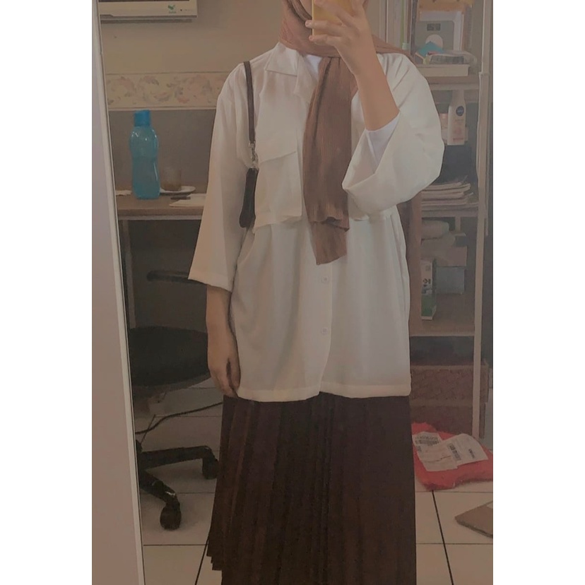 HD16:RUBY KEMEJA OVERSIZE REMAJA KOREANSTYLE