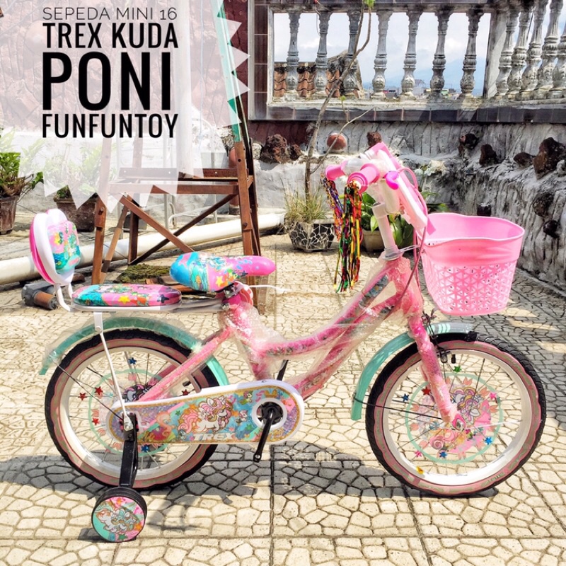 Sepeda Anak Perempuan 16 inch TREX UNICORN