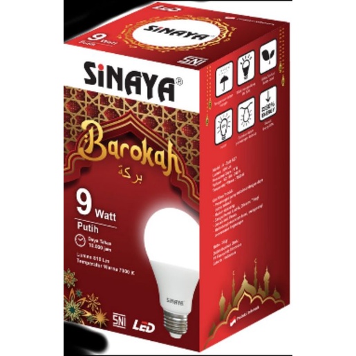 Lampu LED Bulb Putih CDL E27 Sinaya MURAH Bergaransi 6bln