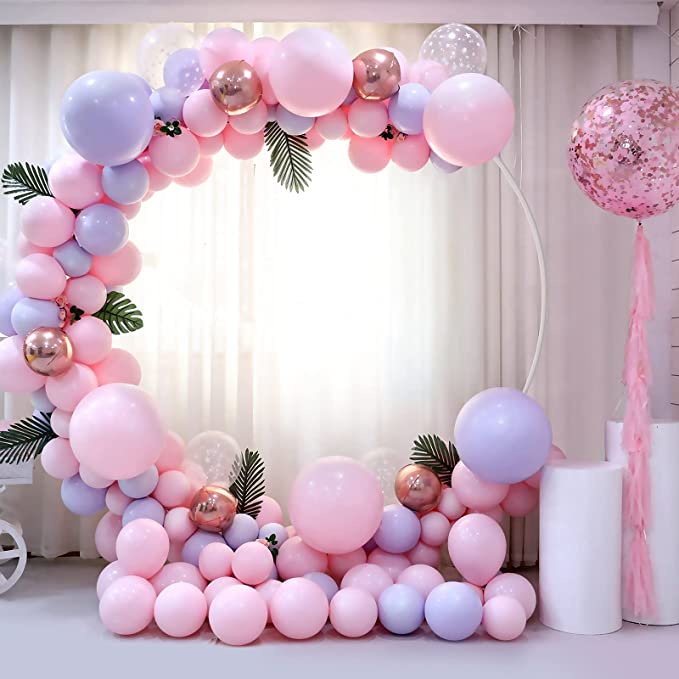 Stand Balon Bentuk Lingkaran Bahan Plastik Ukuran 60cm - 100cm Untuk Latar Belakang Foto