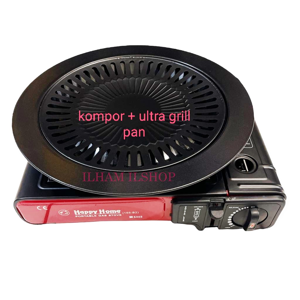 PAKET KOMPOR PORTABLE BBQ ULTRA GRILL PAN