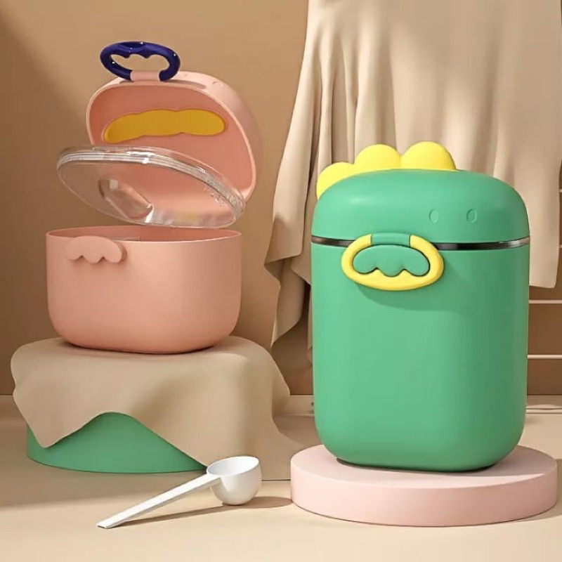 MURAHKotak Susu Dino 800ml / Kotak Tempat Penyimpanan Susu Bubuk Dino 800ml Besar / Box Susu Dino 80