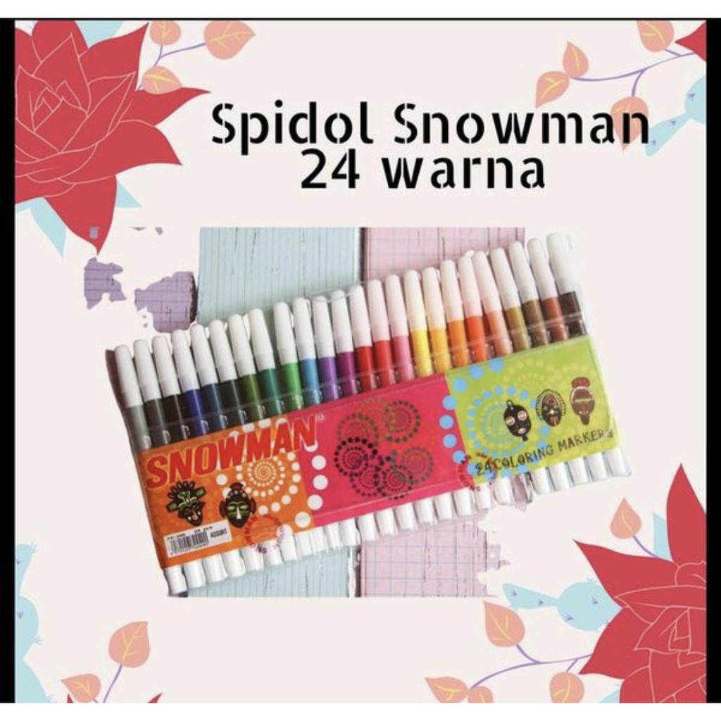 

FBI Snowman Spidol 24 Warna/ Mewarnai/ Menggambar/ Lukis/ Art/ Craft