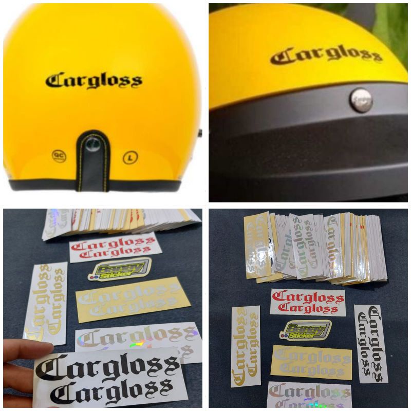 STICKER CARGLOSS STICKER HELM CUTTING