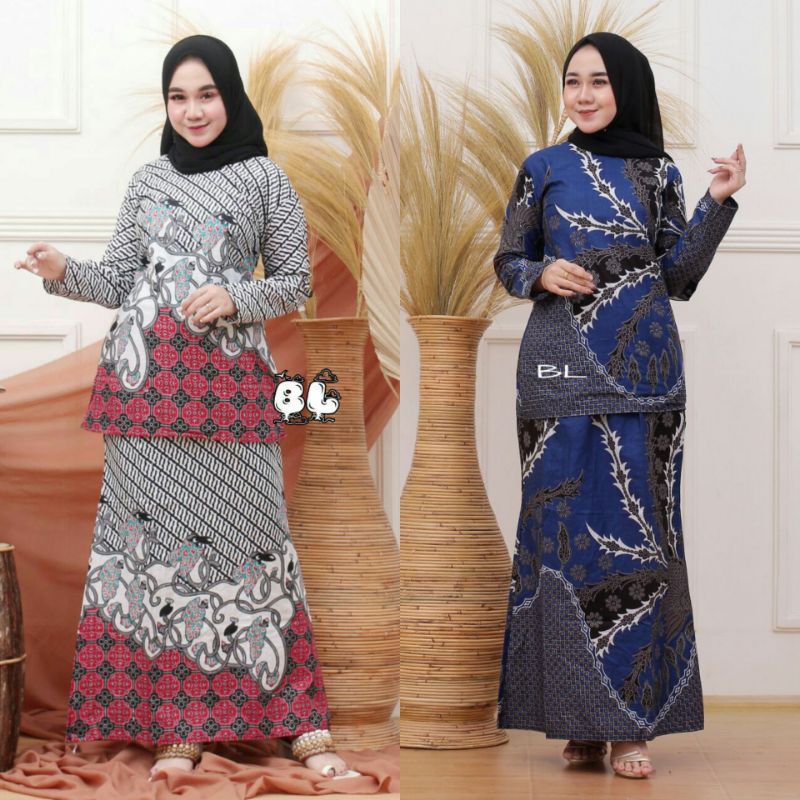 ROK DAN BLUS SETELAN LENGKAP BATIK RNB ORIGINAL MODERN SIZE M L XL