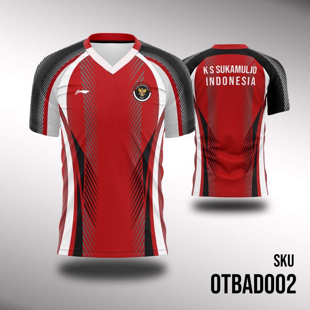 Baju Jersey Badminton Timnas Indonesia Spesial Olimpiade Tokyo 2021