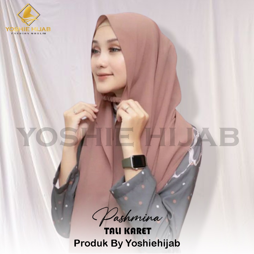 Pashmina Instan Tali Karet Diamond