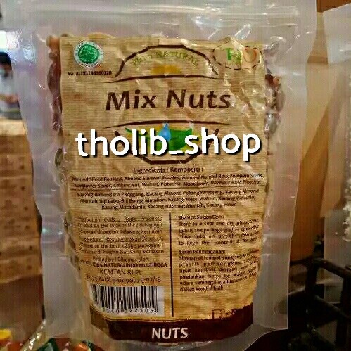 

trio natural mix nuts 250gr