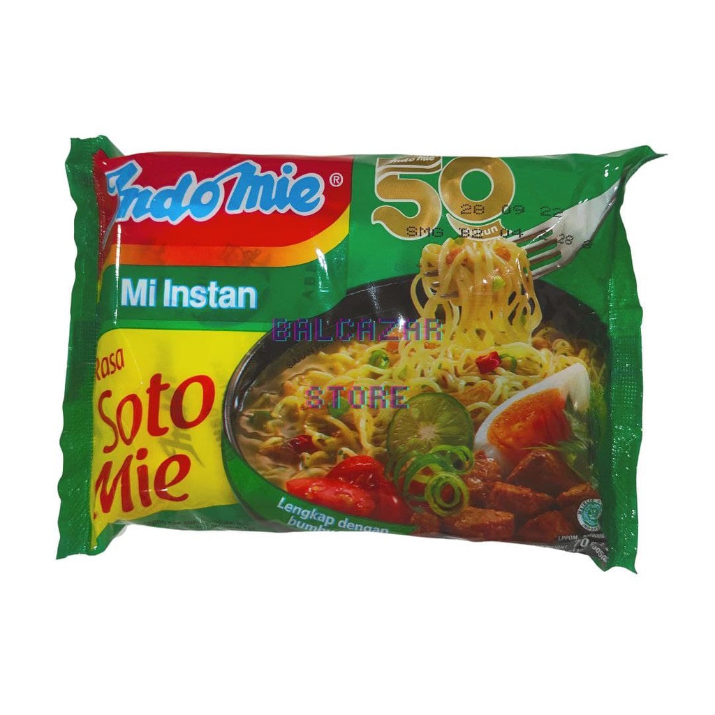 

Indomie Rebus Mie Instan Kuah Rasa Soto Mie Promo Murah Meriah 70 gr per Bungkus