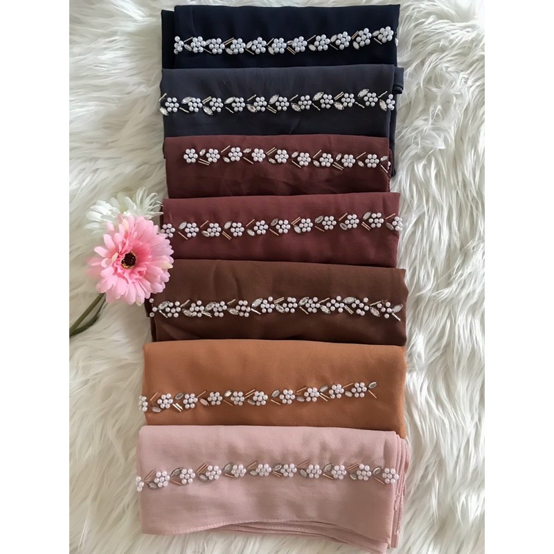 Pashmina HILYA payet permata Pasmina Tali Hijab diamond instant pesta m