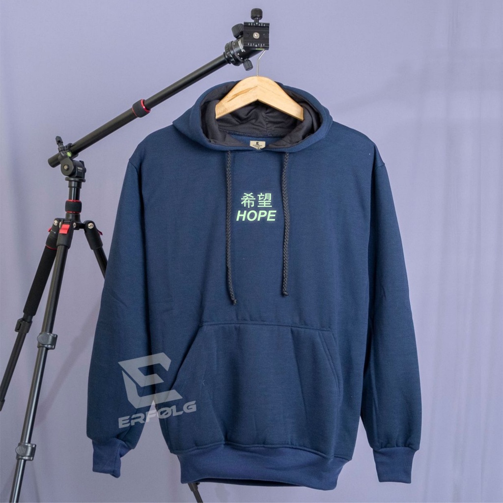 Erfolg Clothing Suiter Pria Wanita Hoodie Glow In The Dark Terbaru Keren Gaya Korean Style Basic Sablon Hope Distro Sweater Oversize Cowok Cewek Original Brand Lokal Bandung Sweter Hodi Warna Abu Paralon Bahan Katun Fleece Tebal Premium