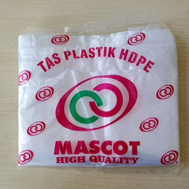 KANTONG PLASTIK HDPE MASCOT / PLASTIK MASCOT BENING / PLASTIK BENING MASCOT (UK 24)
