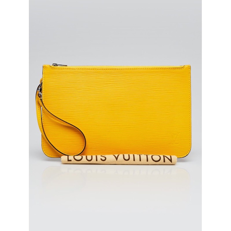 Louis Vuitton Authentic Epi Zipper Clutch Neverfull - Mimosa