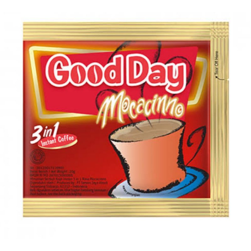 

Kopi GoodDay Mocacino sachet 20gr per Renceng (10 Sachet)