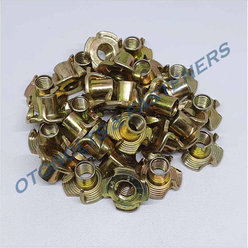 Tee Nut M6 / Mur Cakar M6 / Mur Tanam Kayu / T Nut / Mur Furniture