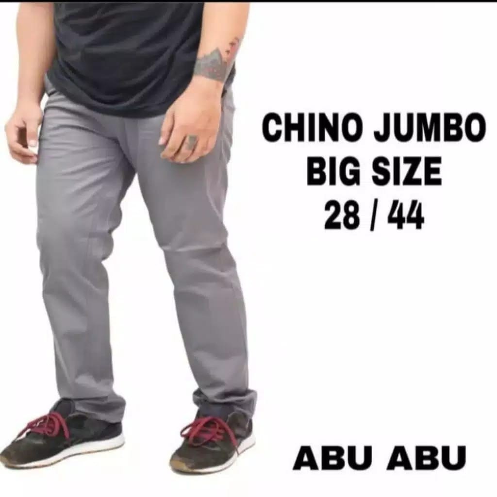 Celana Pria Chino Jumbo Slim Fit Panjang untuk Kerja Kantor, Santai, dan Liburan Denim Cinos Pria Premium