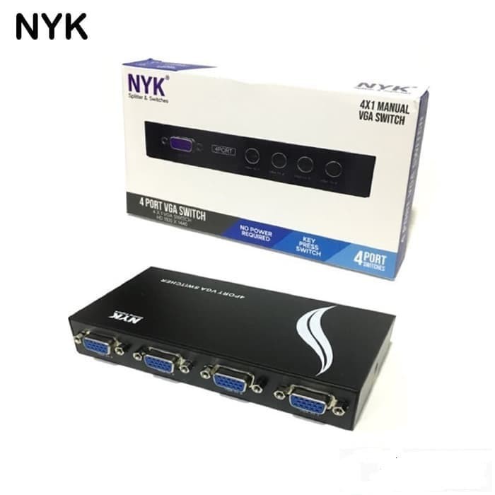 VGA SWITCH 4 PORT / SWITCHER VGA NYK