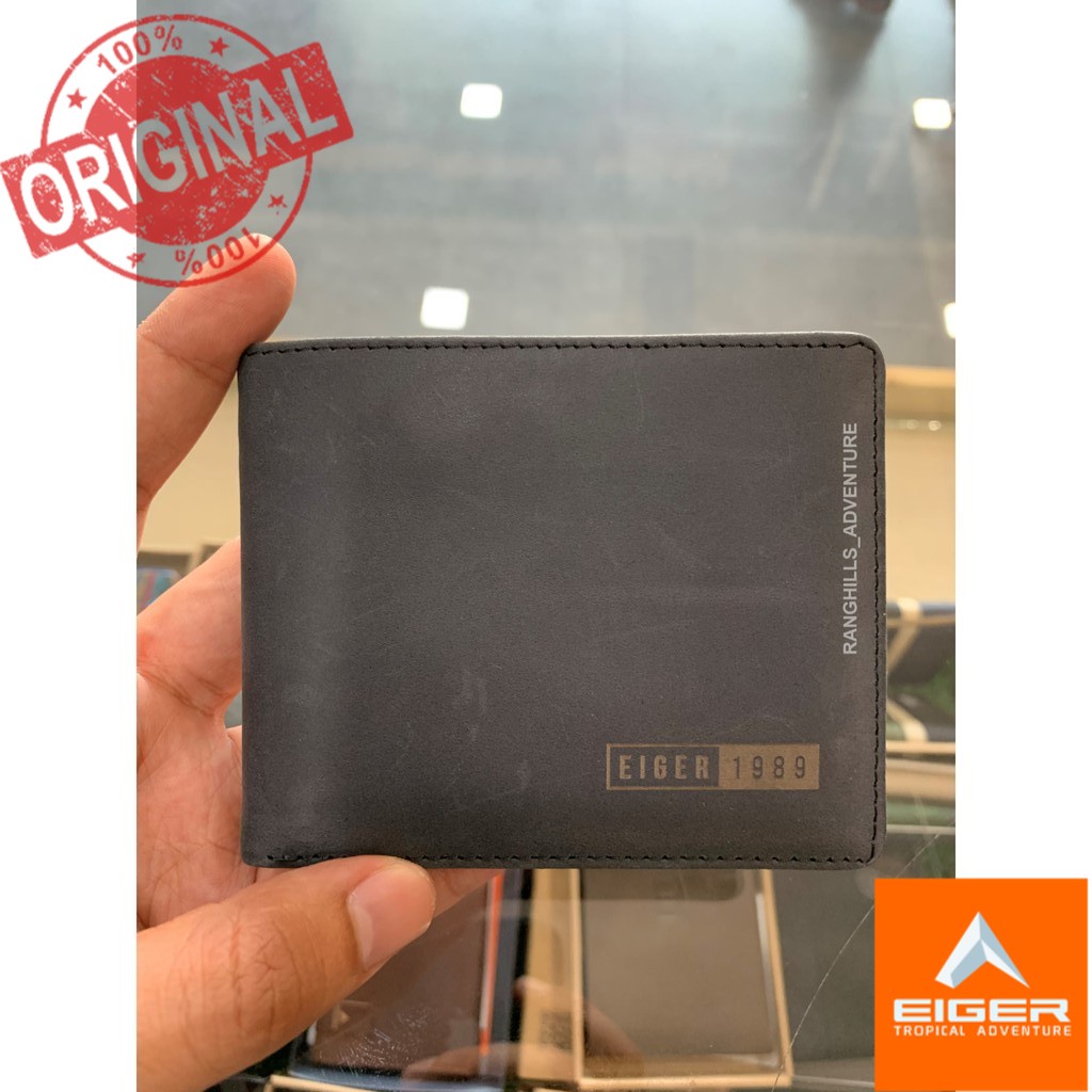 EIGER1989 DOMPET KULIT LIPAT PRIA PELLE WALLET ORIGINAL