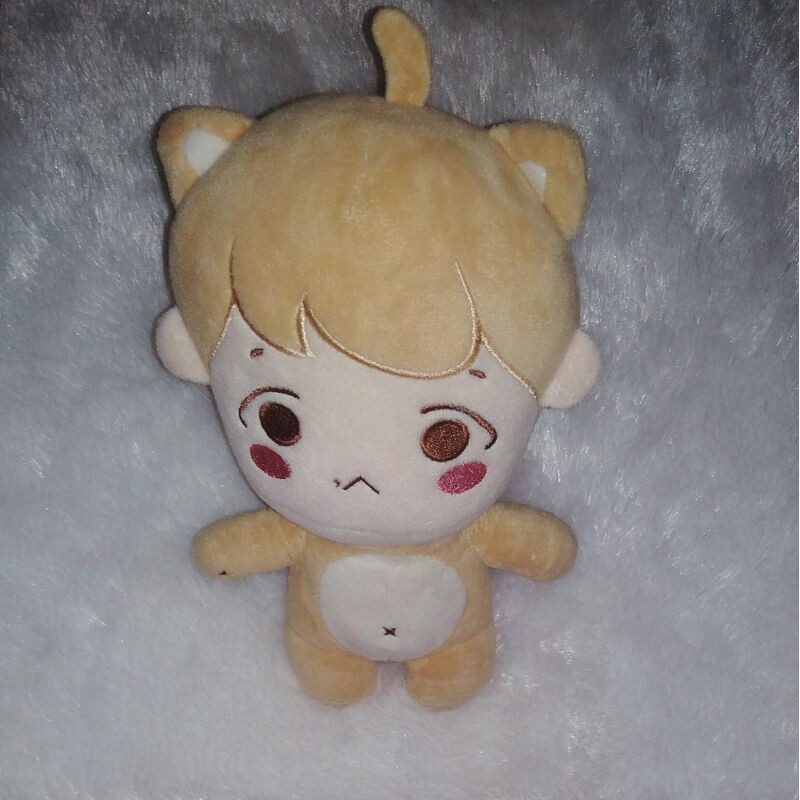 (Mohon Baca Deskripsi) Ready Preloved Boneka Rubah EXO Baekhyun Fox Baek 25cm KPop Oppa Korea Doll