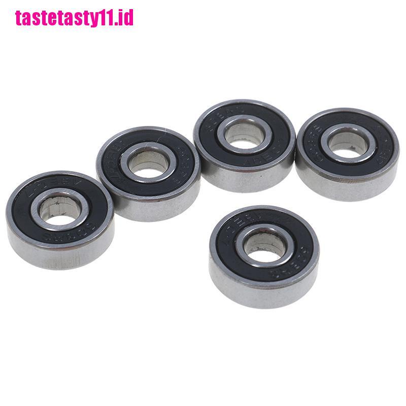5 Pcs Bantalan Bola Segel ABEC-7 608RS Warna Hitam Untuk Skateboard