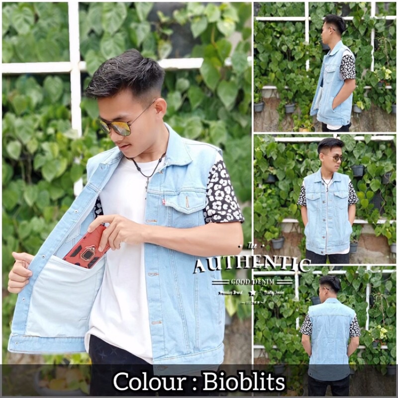 ROMPI DENIM LEVIS POLOS / VEST DENIM LEVIS / ROMPI PRIA LEVIS BIGSIZE