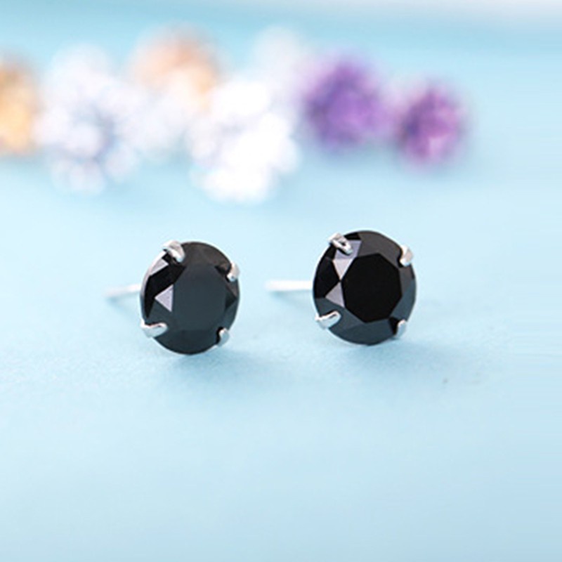 925 anting perak sterling anting-anting wanita dengan perhiasan fashion berlian-E