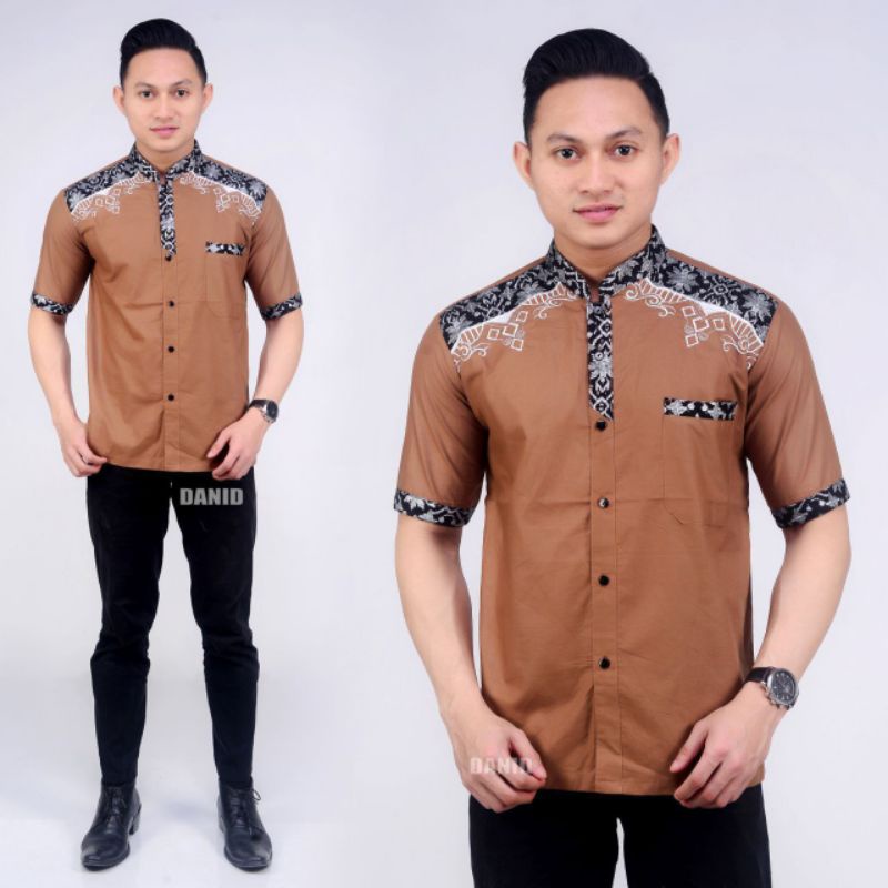 Baju Muslim Baju Pria Baju Batik Pakaian Pria Lengan Pendek Batik Pekalongan