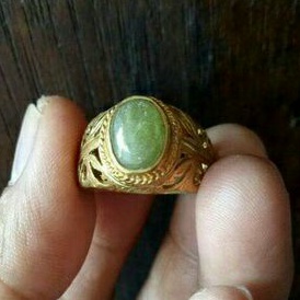 cincin natural green safir