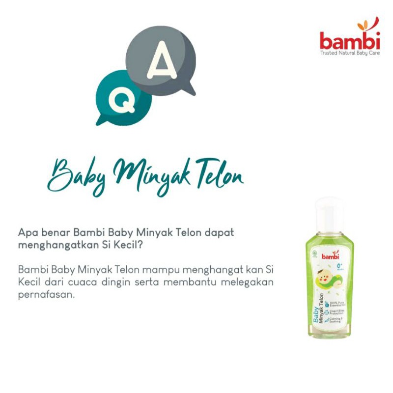 Bambi Baby Minyak Telon 60ml