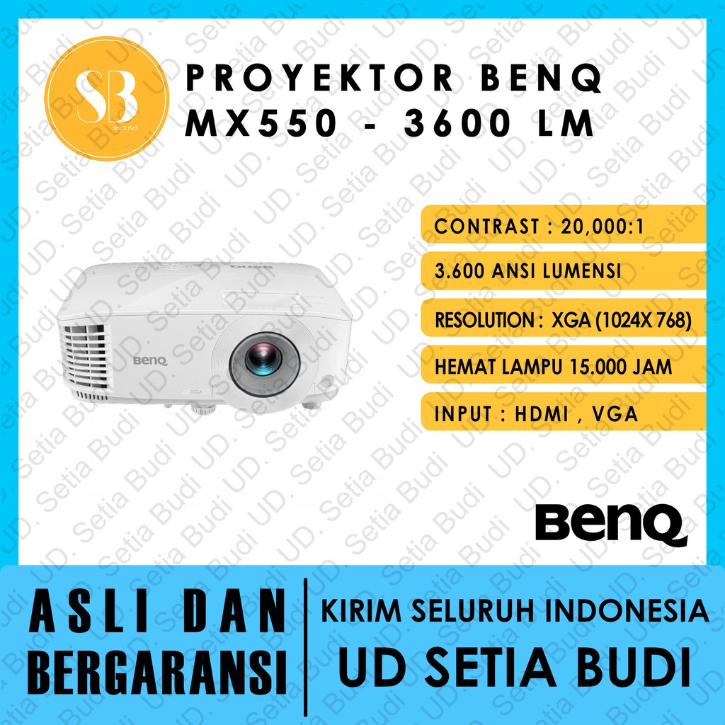 Proyektor BenQ MX550 / MX 550 3600 Lm XGA VGAH HDMI